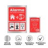 TECET® Set of 2 Aluminium Alarm Poster | Security Security