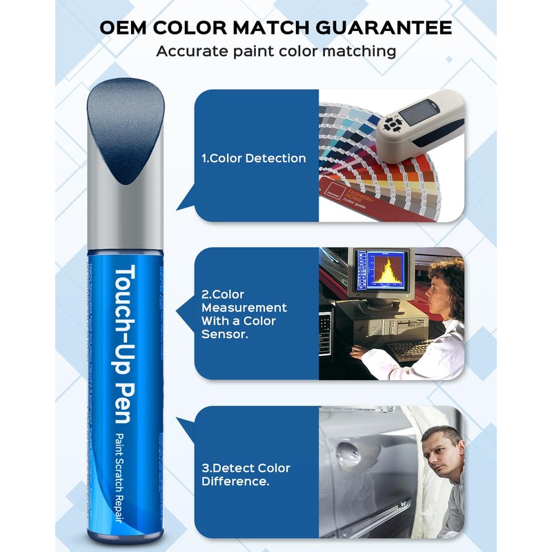RAY Deep Blue Pearl Touch Up Paint Kit Compatible with
