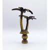 Lamp Finial-Coconut Palm Tree-Antique Brass Finish, Highly Detailed Metal Casting
