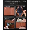 Kawaoto Men's Wallet 2-Fold Thin Pueblo Leather Genuine Leather Compact
