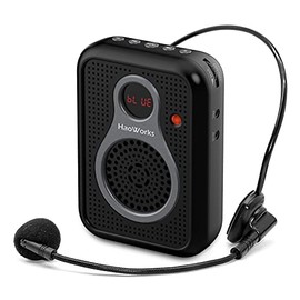 Voice Amplifier Microphone, Porable Mic and Speaker for Teachers, Mini Personal PA System Megaphone Speaker for Fitness Coach, Tour Guide, Public Speaking (S208)