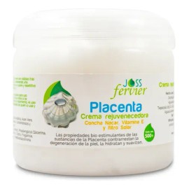 Crema Facial Joss Fervier Placenta Concha Nacar FPS 30 Antiedad 500g                                                                                  