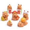 HOMICO Mini Capybara Figurines 7 Pieces New Years Tiny Capybara