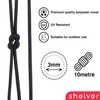 Shelver Elastic Cord, 3mm or 4mm, Black or White