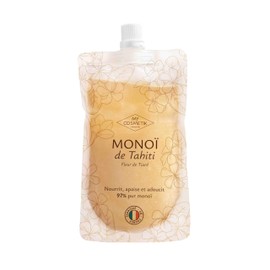 MY COSMETIK - Monoï-Öl aus Tahiti, Tiaré-Blume – 97 % rein Monoï – Französisch-Polynesien – pflegt und macht Haut und Haar – Exklusives Doypack-Format, praktisch und vielseitig – 100 ml