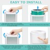 HY1800 H13 True HEPA Replacement Filter Compatible with MORENTO/CHIVALZ/Loytio/AYAFATO/Honeyuan/IOIOW HY1800