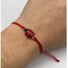 Elephant Ladybug Red String Adjustable Bracelet Silver Plated Pack of