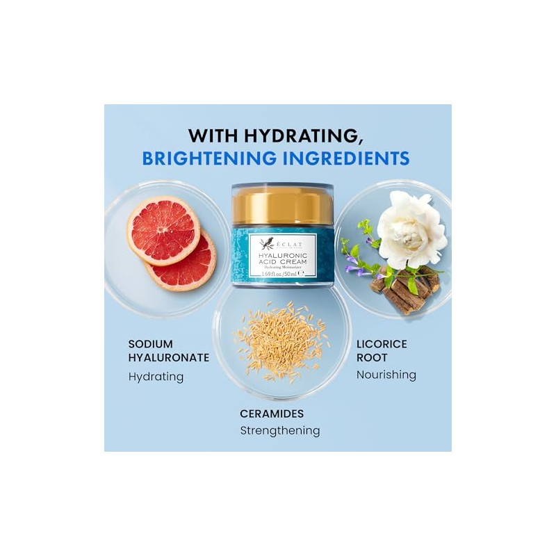 Eclat Skincare Crema de ácido hialurónico Eclat