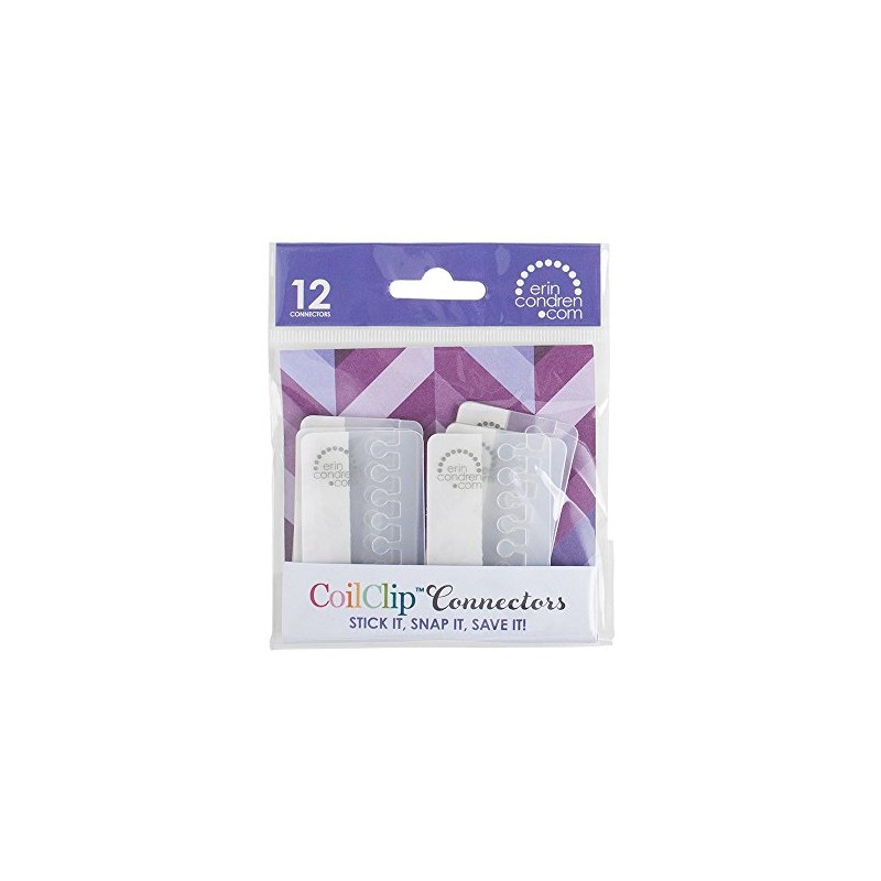 Erin Condren 2" Coil Clip Connectors, Clear (Acc-Coil)