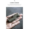 ITOKEY MultiTool Keychain Knife, Small Pocket Strap Cutter, Razor Sharp