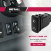 LED Fog Light Symbol Push Button Switch with Connector Wire