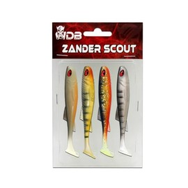 Wild Devil Baits Zander Scout Rubber Fish Shad Zander Bait (Clear Water, 10 cm)