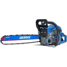 Gas Chainsaws 20 Inch Bar Power Chain Saws, Gas Powered Chainsaw 2 Stroke Handed Petrol Gasoline Chain Saw for Cutting Wood Outdoor Garden Farm Home Use with Tool Kit，62CC