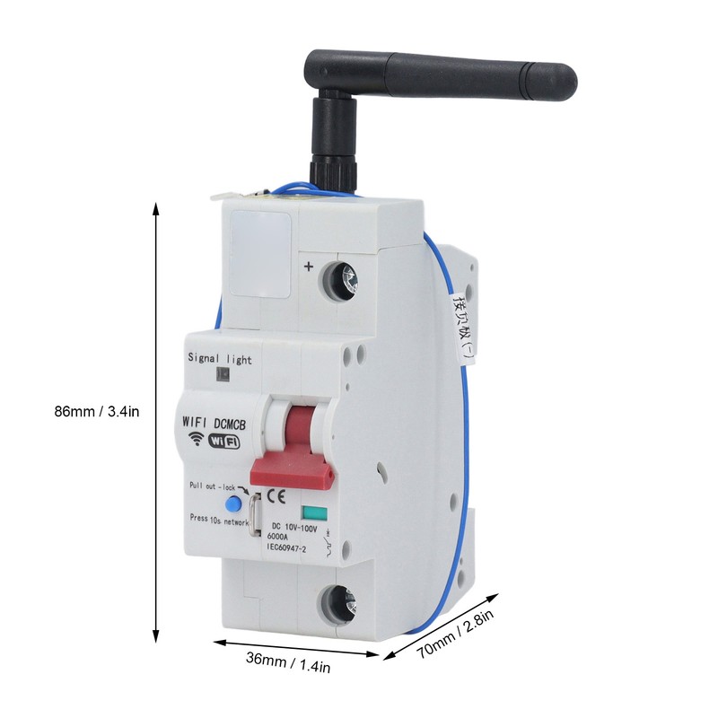 Smart WiFi Circuit Breaker Voice Speaker Mobile Remote Control 1P