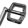 GORIX Bicycle Pedal, Flat Pedal, Carbon Pattern, Reinforced Nylon Material,