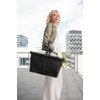 reisenthel carrybag glossy dots black - Sturdy shopping basket with