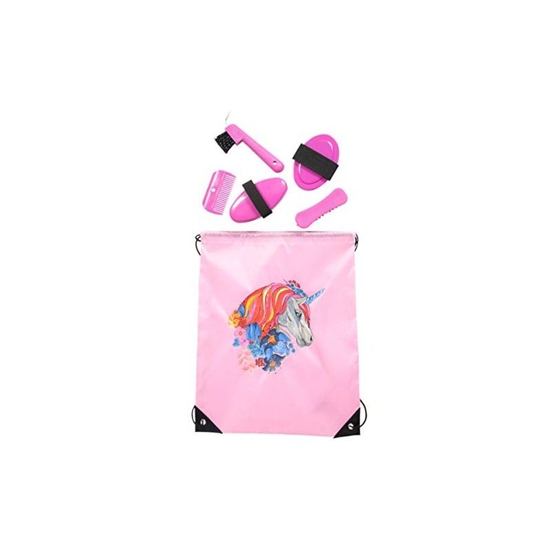 PFIFF 102790 Cleaning Set, Cleaning Bag, Filled Horse Grooming Set,