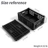 QTJH Collapsible Storage Bin Containe，52 Liter Transferheavy duty plastic storage