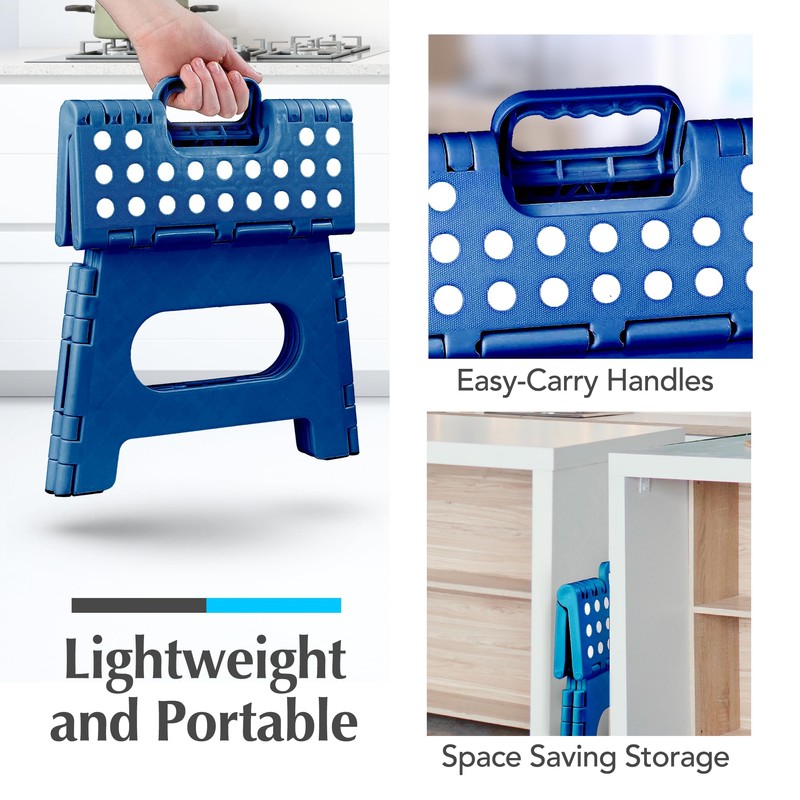 Handy Laundry Folding Lightweight Step Stool - Sturdy Enough to