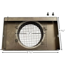 Blaze King Wood Stove Outside Air Cap (4" W/Screws): S.FAPLATE4