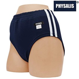 PHYSALIS Bloomers S2 Type Proto High Cut 2 Line Gymnastics Clothes, Various Colors, S - 3L (Dark Blue, L)