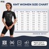 KMT Wetsuit Women, 2mm Shorty Wetsuits Neoprene Back Zip Wet