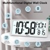 XREXS Large Digital Wall Clock with Backlight, 14.17 Inch Large
