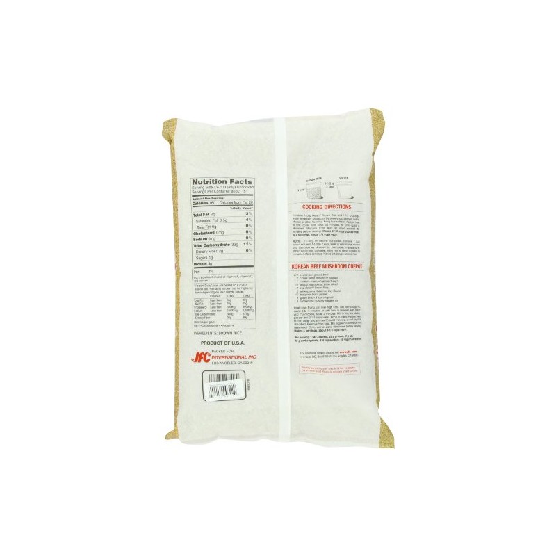 BOTAN Calrose Brown Rice, 15-Pound