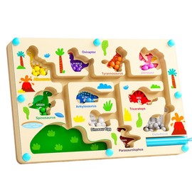 spielzeug ab 2 jahre montessori spielzeug 2 jahre spiele ab 2 jahre magnetspiel Magnetspiel Labyrinth Spielzeug Magnetspiel für Kinder, Lernspiele Motorikspielzeug Geschenk Kinder(Dinosaurier)