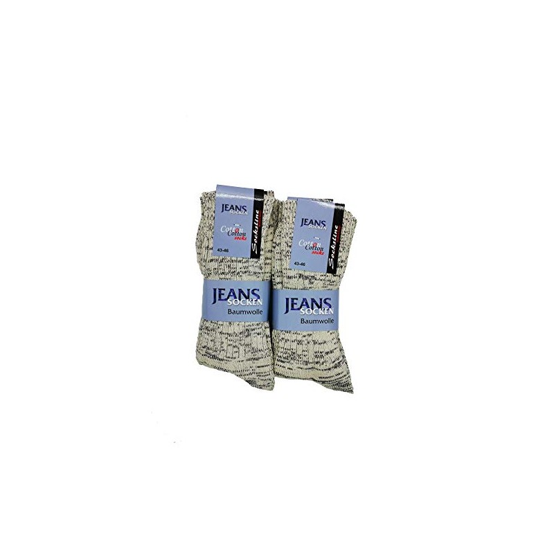 Jeans Socks 100% Cotton 8 Pairs Men's & Women's Breathable