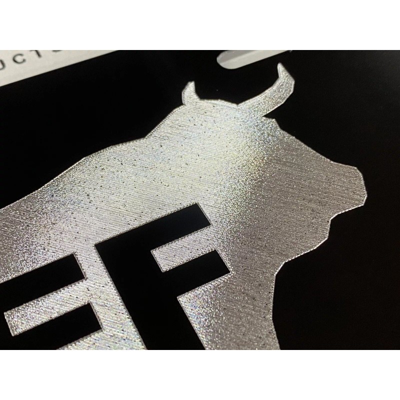 Diamond Etched Products Engraved Eat Beef Car Tag Diamond Etched