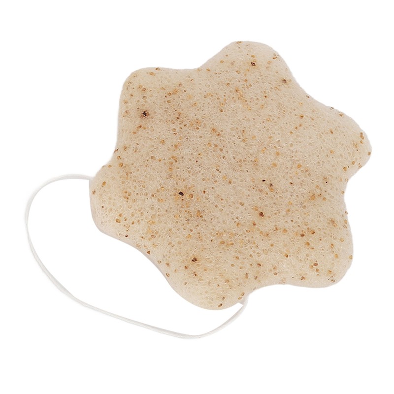 3pcs Walnut Powder Exfoliating Facial Sponge Soft Skin Cleansing Konjac