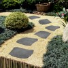 Sekcen 3 Pack Rubber Stepping Stones Outdoor Garden Rubber Pavers