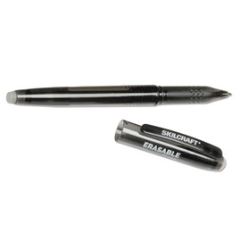 SKILCRAFT Erasable Re-Write Gel Stick Pen - Fine Point - Black Ink