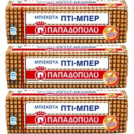 Papadopoulos Greek Petit Beurre Biscuits ptimbr 675g By: Egourmet