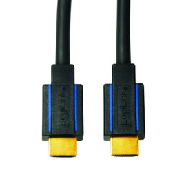 Logilink CHB005 Premium 2x 19-Pins Male HDMI Cable, 3 Meter Length, Black, 3 Meter Length