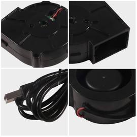 AITRIP 2pcs 75mm Blower 5V USB 75x30mm 7530 Brushless DC Cooling Centrifugal Fan Cooling DIY PC Computer Case Fan