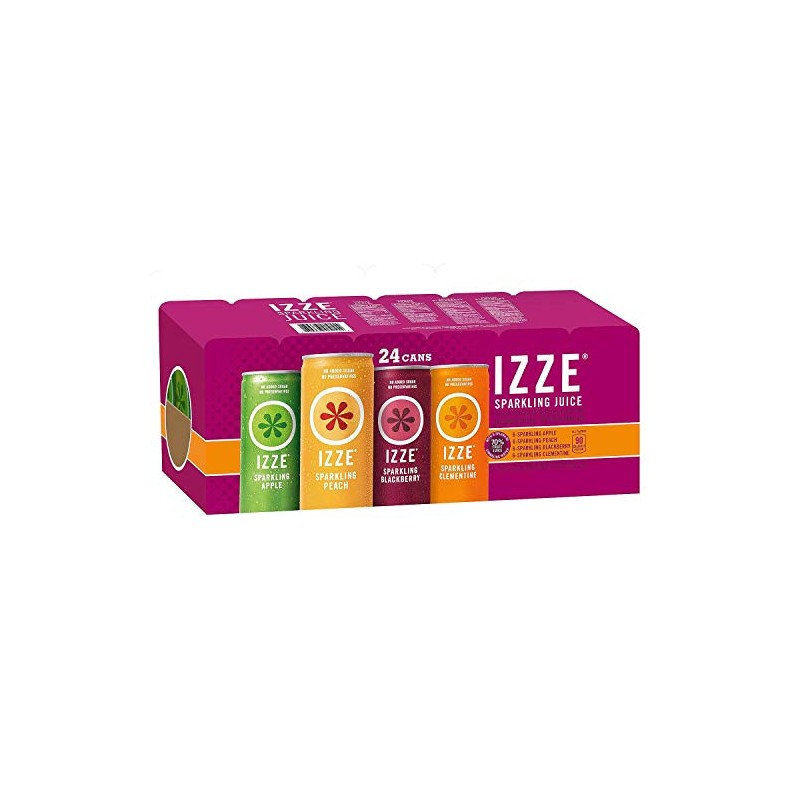 IZZE SPARKLING JUICE VARIETY 24/8.4 OZ