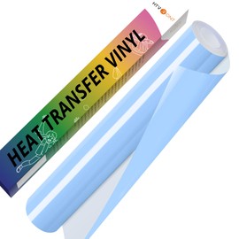 HTVRONT Blue HTV Vinyl Roll - 12" x 10ft Blue Iron on Vinyl for Cricut & Silhouette Cameo, Heat Transfer Vinyl Rolls for t Shirts - Easy to Cut & Weed for Heat Vinyl Design