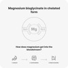 Vilgain Magnesium, Magnesium Bisglycinate for Proper Body Function, Optimally Used,