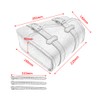 evomosa Motorcycle Saddle Bag PU Leather Universal Motorcycle Tool Bags