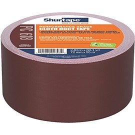 Shurtape PC 618 Performance Grade, Colored Cloth Duct Tape, Excellent Holding Power, 72mm x 55m, Burgundy, 1 Roll (200378)