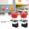 2PCS Red Sign Emergency Stop Switch Button Stop Micro Switch