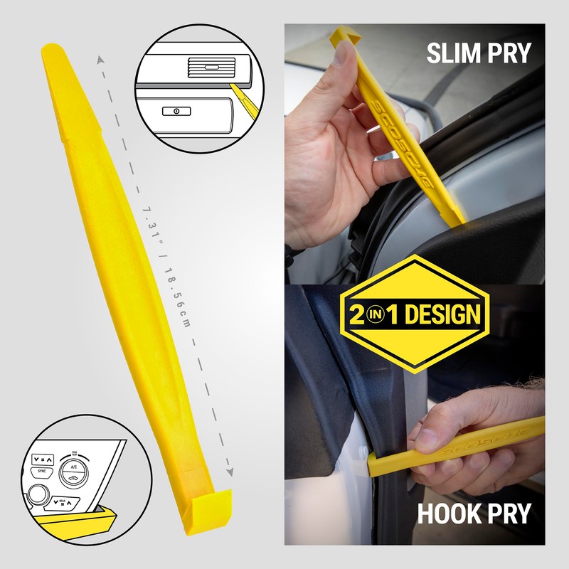 Scosche PRT3-WP1 Auto Trim Removal Tool Kit - 3pc No