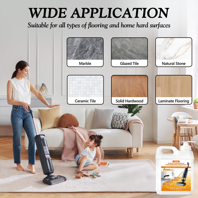 5L Floor Cleaning Solution,Floor Cleaner for Mopping with Tineco,Deep Cleaning