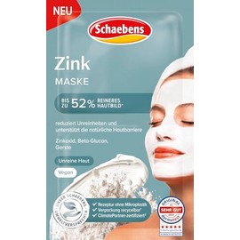 Schaebens Zinc Cream Mask - Reduces Impurities and Supports the Natural Skin Barrier with Zinc Oxide, Beta-Glucan and Barley for Blemished Skin Vegan