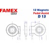 FAMEX RIDE E-Bike PAS Pedals Sensor Power Assist Integrated Waterproof
