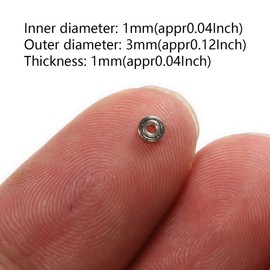 Atoplee 100pcs Miniature 681ZZ 1x3x1mm Metal Shield Ball Bearings Wheel Roller Toy Model