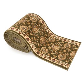 Well Woven Custom Size Hallway & Stair Runner- Choose Your Length - Sultan Sarouk Green Oriental Traditional 27 Inch Wide x 2 Feet Long Runner (27" x 2' Runner) Rug