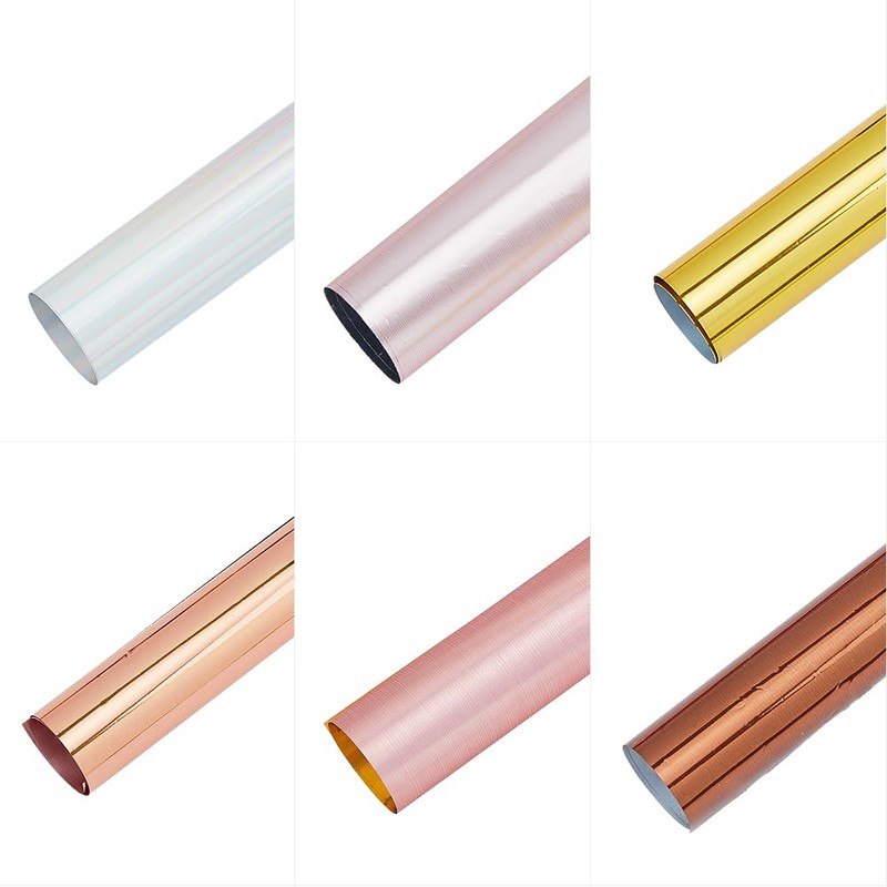 SUPERFINDINGS 60 Sheets 6 Styles Reactive Transfer Foil Paper PET